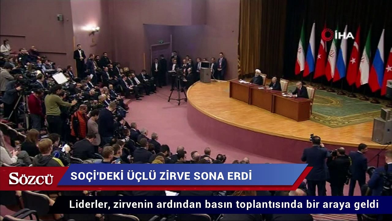 Soçi’deki üçlü zirve sona erdi