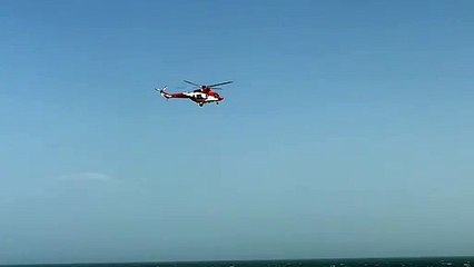 Helicóptero activado por posible caída de una persona al mar en Santa Cruz de La Palma