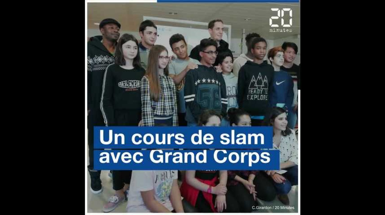 Un cours de slam avec Grand Corps Malade