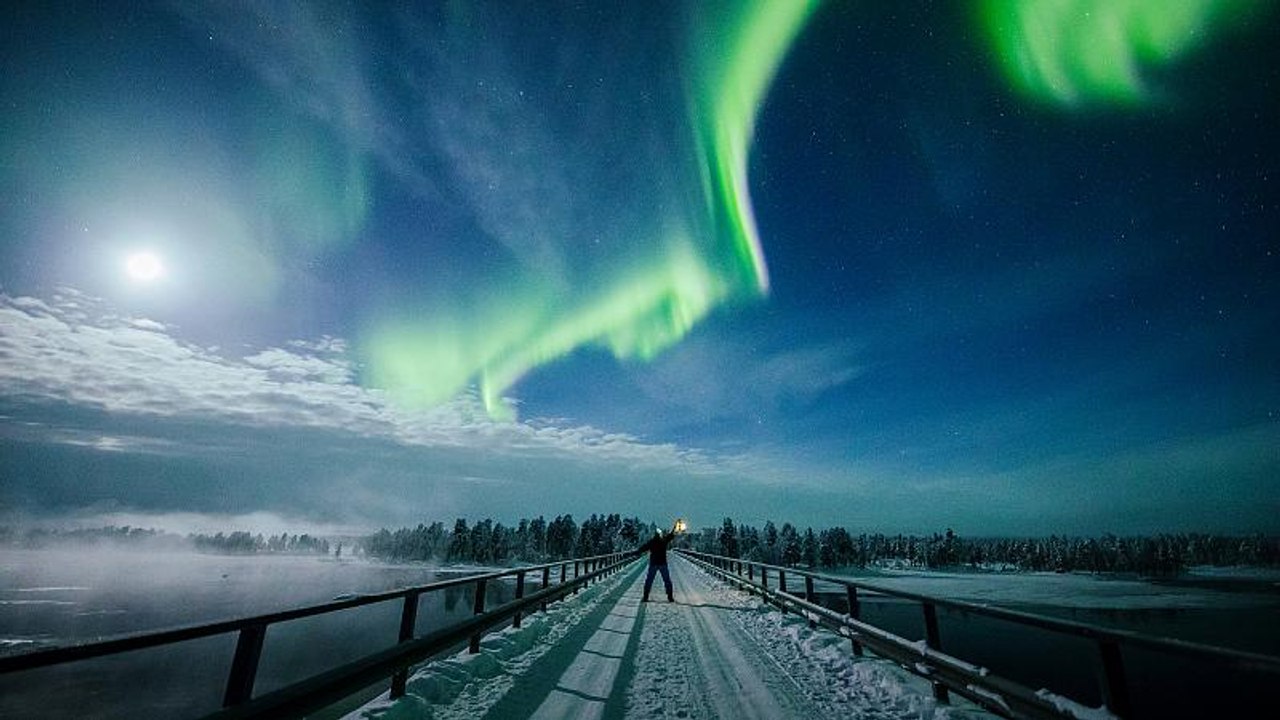 Nordlicht-Spektakel über Lappland