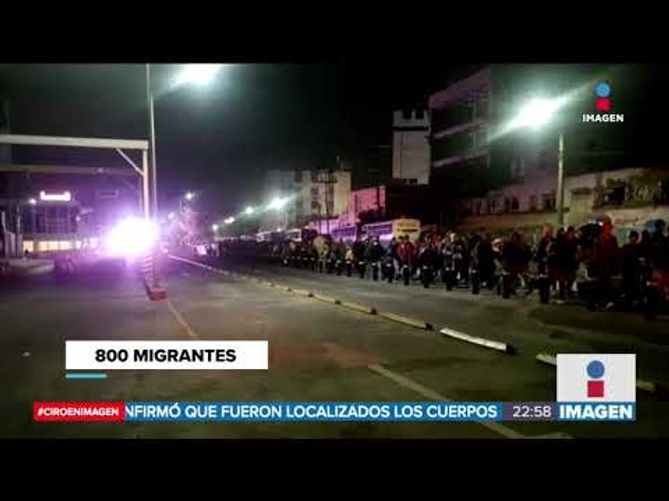 Policías del Estado de México ayudan a migrantes que se dirigen a Estados Unidos | Noticias Ciro