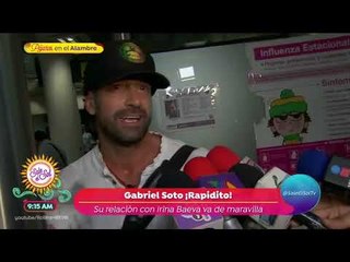 ¡Corretiza a Gabriel Soto en el aeropuerto! | Sale el Sol