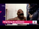 ¡Qué delicia! Crean una escultura con chocolate de King Kong | Noticias con Yuriria Sierra