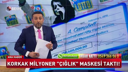 Korkak milyoner korkudan maske taktı