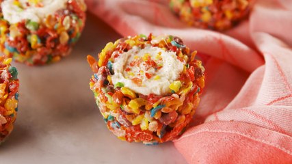 Mini Fruity Pebbles Cheesecakes = Your Childhood Dreams Come True