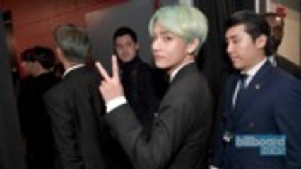 BTS' V Shows His Love for Cardi B at 2019 Grammys | Billboard News