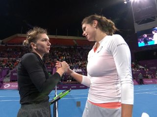 Halep bt Goerges (7-6 7-6)