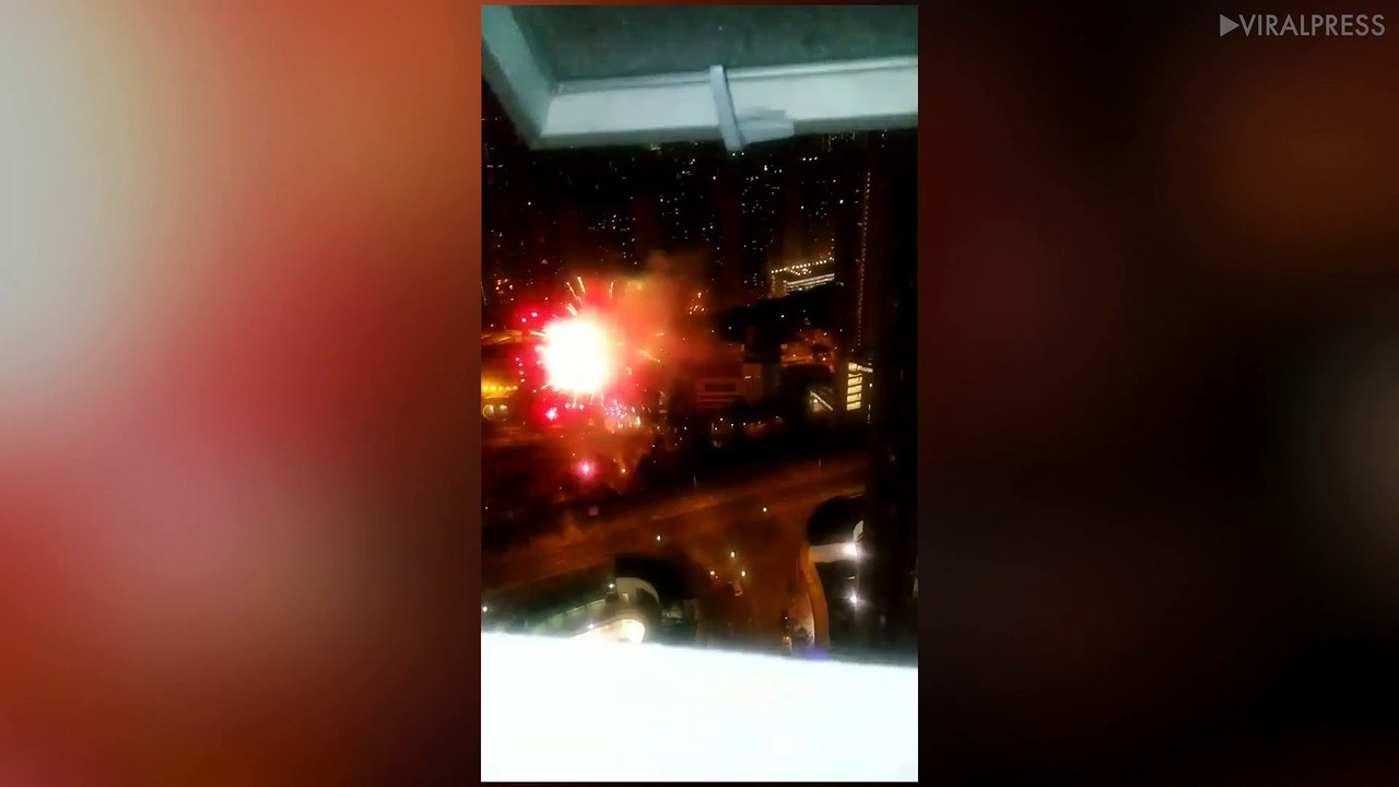 Watching Fireworks From Top Floor