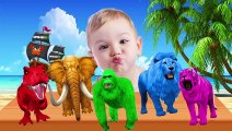 Learn Colors With Animals Colorful For Children Kids - Learning Color Videos For Toddlers