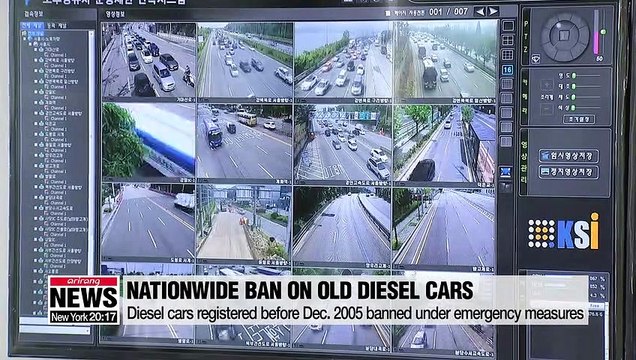 Old diesel cars banned from operating to fight fine dust pollution