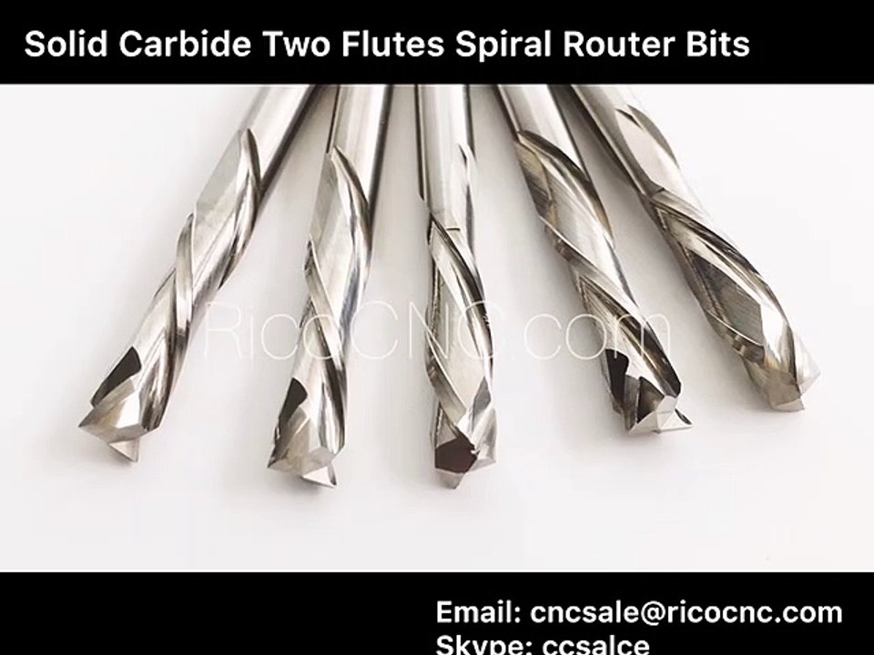 CNC Carbide Compression Double Spiral Router Bits for MDF Laminate
