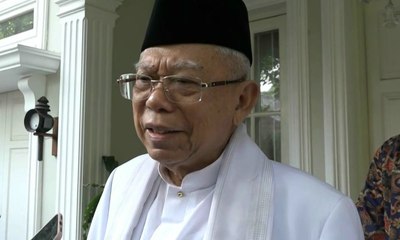 Ma'ruf Amin Doakan Ani Yudhoyono: Mudah-Mudahan Segera Sehat