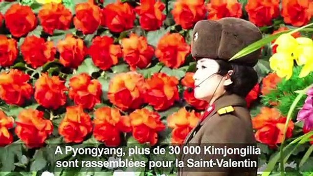 Des Nord-Coréens assistent à un festival de fleurs à Pyongyang