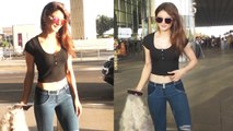 Urvashi Rautela Spotted at Airport in black crop top: Watch Video | Boldsky