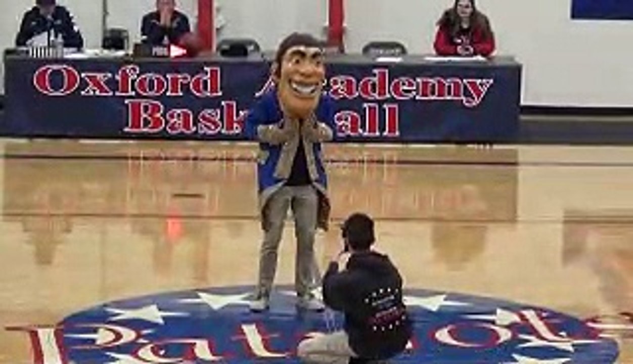 PAUL THE PATRIOT Oxford academy Patriots Mascot Cypress CA