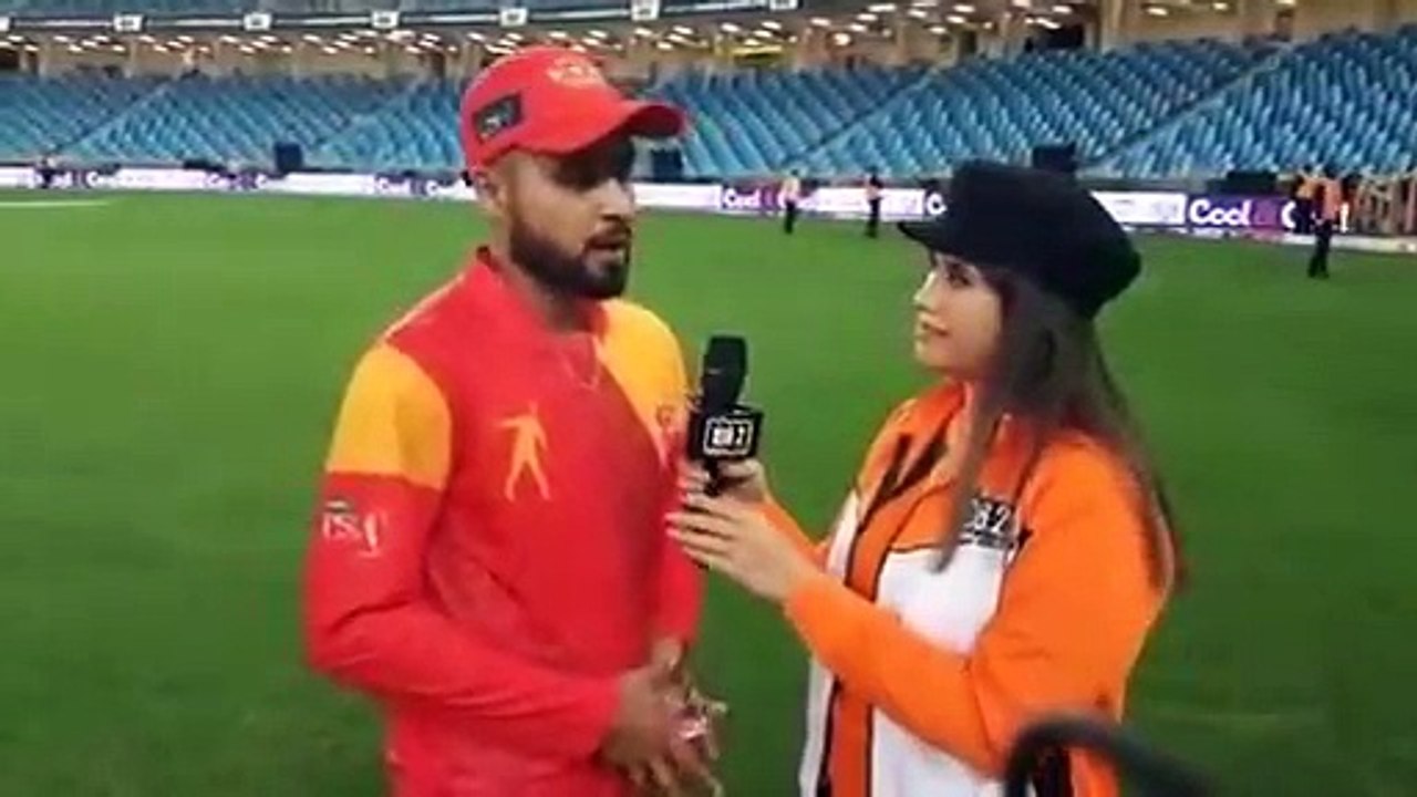 Faheem Ashraf nterview after match winning 23  runs on 11 balls Islamabad vs Lahore PSL 4 2019