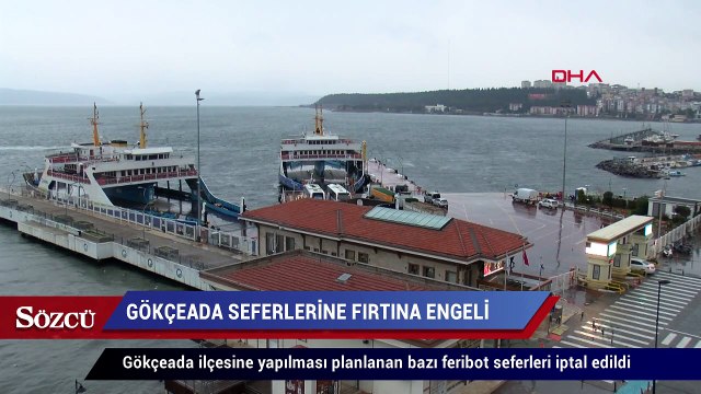 Gökçeada seferlerine fırtına engeli