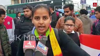 पुलवामा हमले के विरोध में कठुआ में ज़ोरदार प्रदर्शन