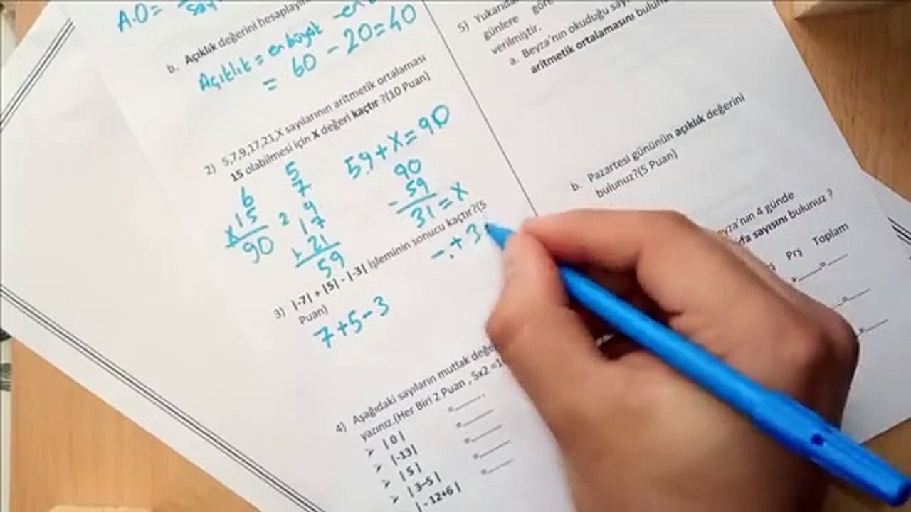 6 sınıf Matematik 2. Dönem 1.Yazılı Soruları Çözümü #CkmkAkademi