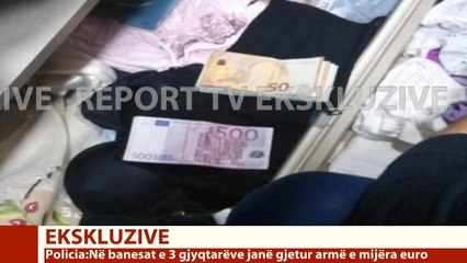 Report TV - Mes të brendshmeve, ja foto e eurove që u gjetën në shtëpinë e gjyqtarit Skënder Damini