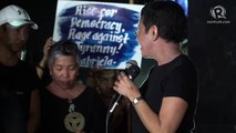 Maria Ressa speaks at Black Friday Protest to defend press freedom