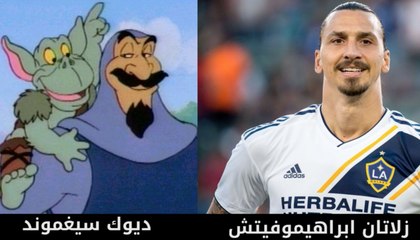 لاعبو كرة قدم .... بشخصيات كرتونية