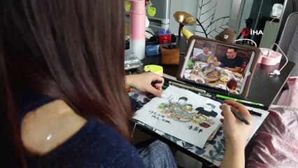 - Çinli Genç Kızın Tuvali “peçete”