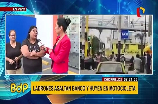 Chorrillos: vecinos preocupados ante constantes asaltos en motos