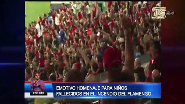Emotivo homenaje para niños fallecidos en el incendio en instalaciones del Flamengo