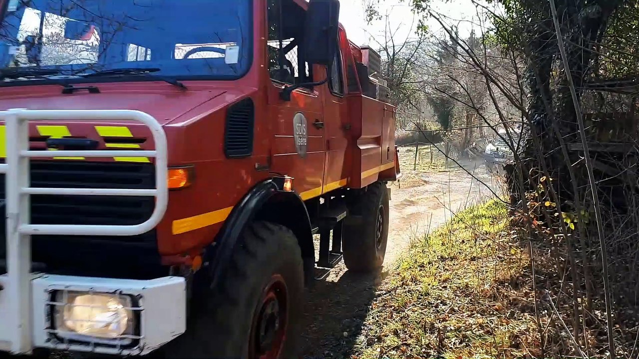 Après l'accident de parapente, un incendie s'est déclaré à Crolles