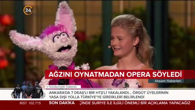 Minik kız ağzını oynatmadan opera söyledi, izleyenler hayran kaldı