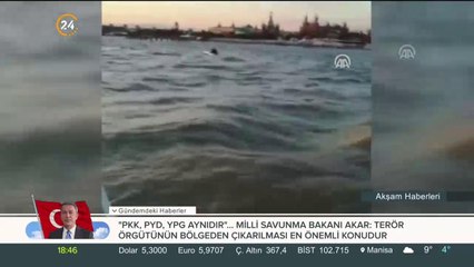 Denizin ortasında can pazarı yaşandı