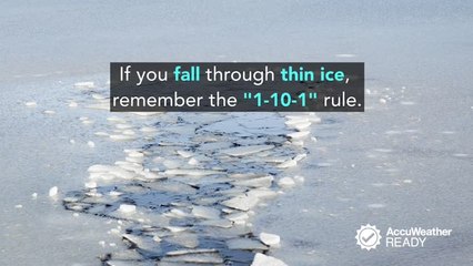 How to escape frigid waters if you fall through cracked ice