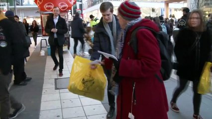 İsveç'te 'İsrail mallarını alma boykot et' eylemi - STOCKHOLM