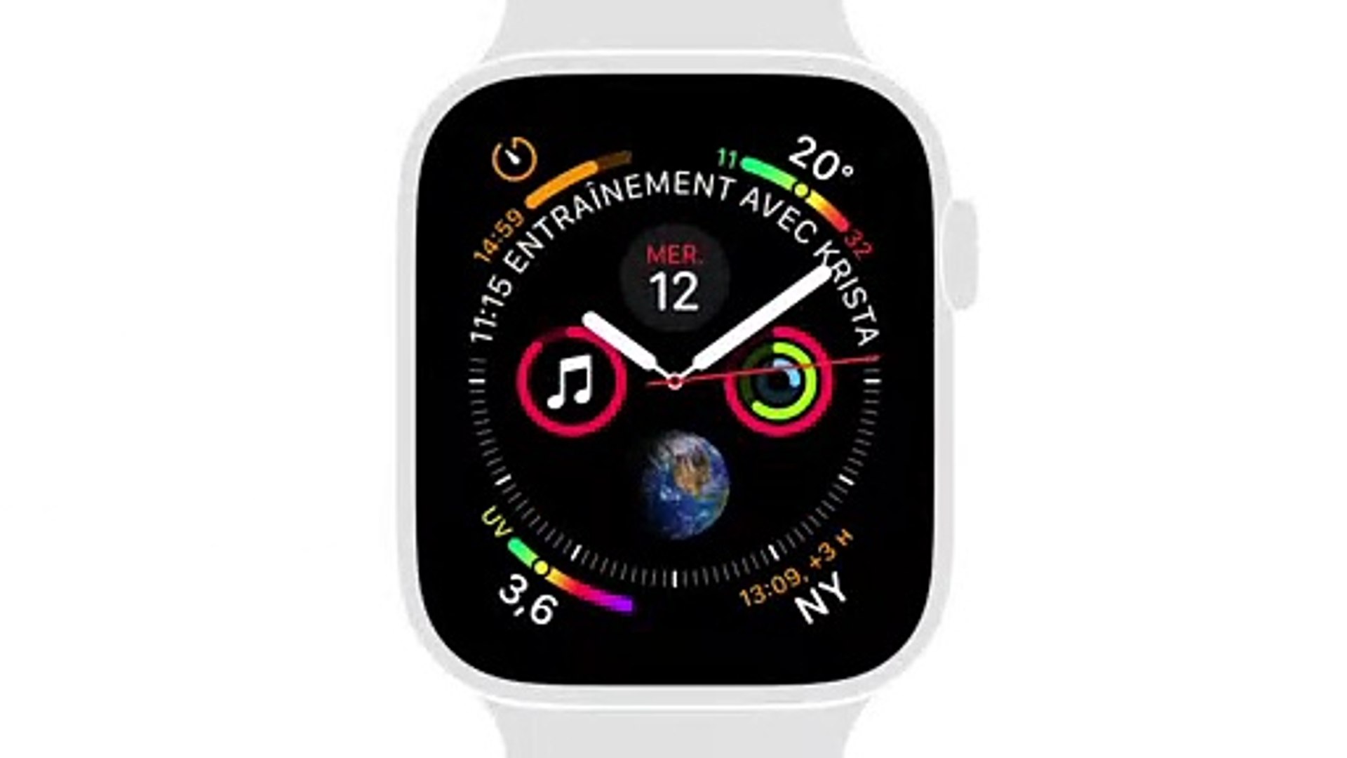 ⁣Apple Watch Series 4 — Comment écouter Apple Music — Apple (1080p)