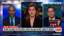 Erin Burnett's Panel speaks on Donald Trump accused of Hypocrisy after calling on Rep. Omar to resign. #DonaldTrump #News #CNN #Outfront @ErinBurnett