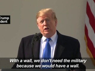 Trump says wall needed to stop drugs 'invasion'