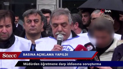 Müdürden öğretmene darp iddiasına soruşturma