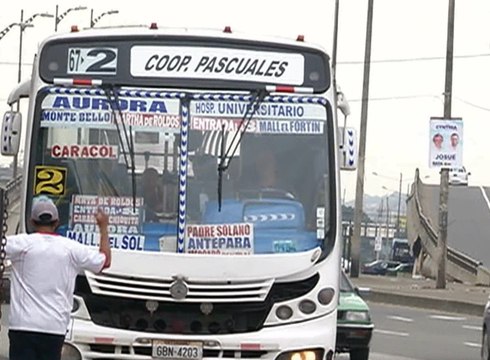 Conductores de buses urbanos denuncian constante robos en sus unidades