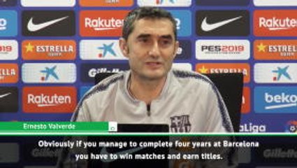 I know I must continue to win titles - Valverde on new Barca contract