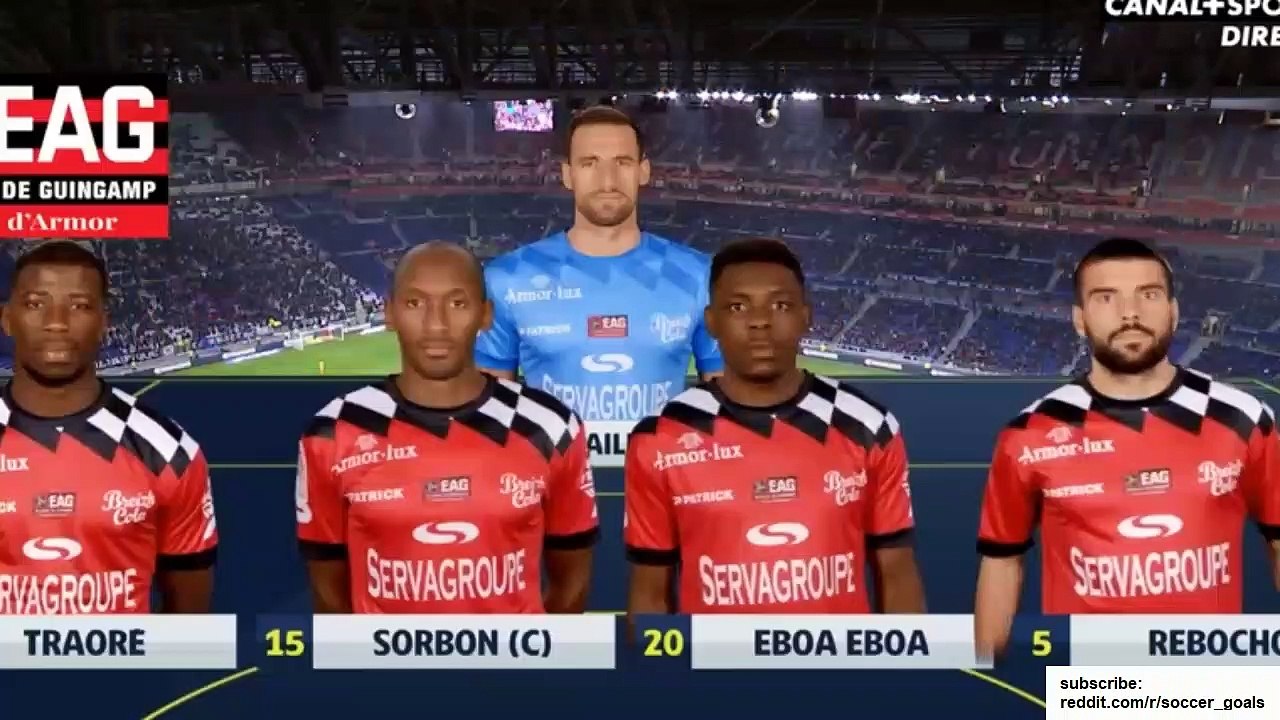 Lyon vs Guingamp | All Goals and Highlights HD