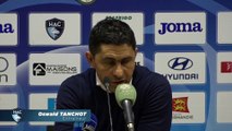 Après HAC - Nancy (0-2), réaction d'Oswald Tanchot