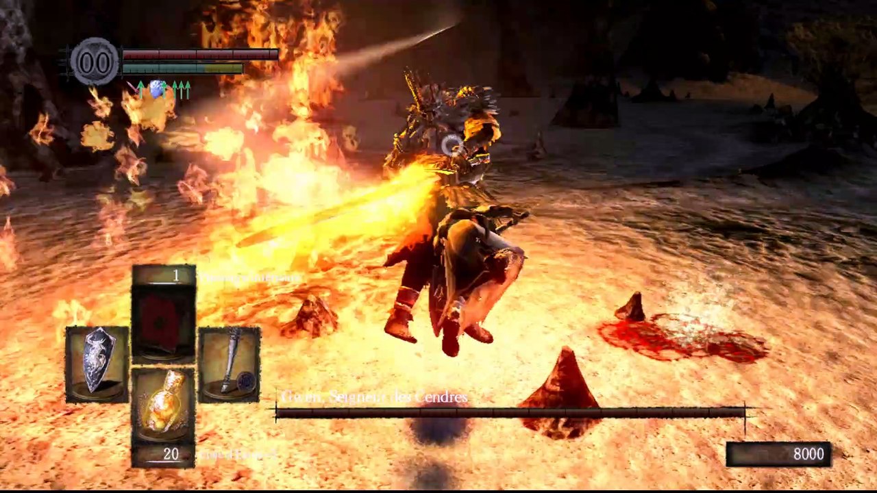 [Dark Souls] [Run lvl 1 + NG] Fail vs Gwen, seigneur des Cendres