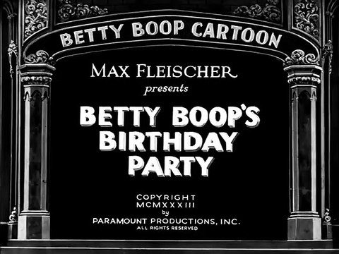 Betty Boop's Birthday Party (1933) - (Animation, Short, Comedy, Family)