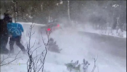 WRC 2019 Sweden Day 1 Lappi Big Off Spin
