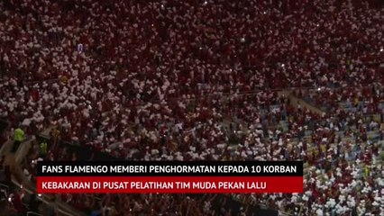 Fans Flamengo Beri Penghormatan Bagi Korban Kebakaran