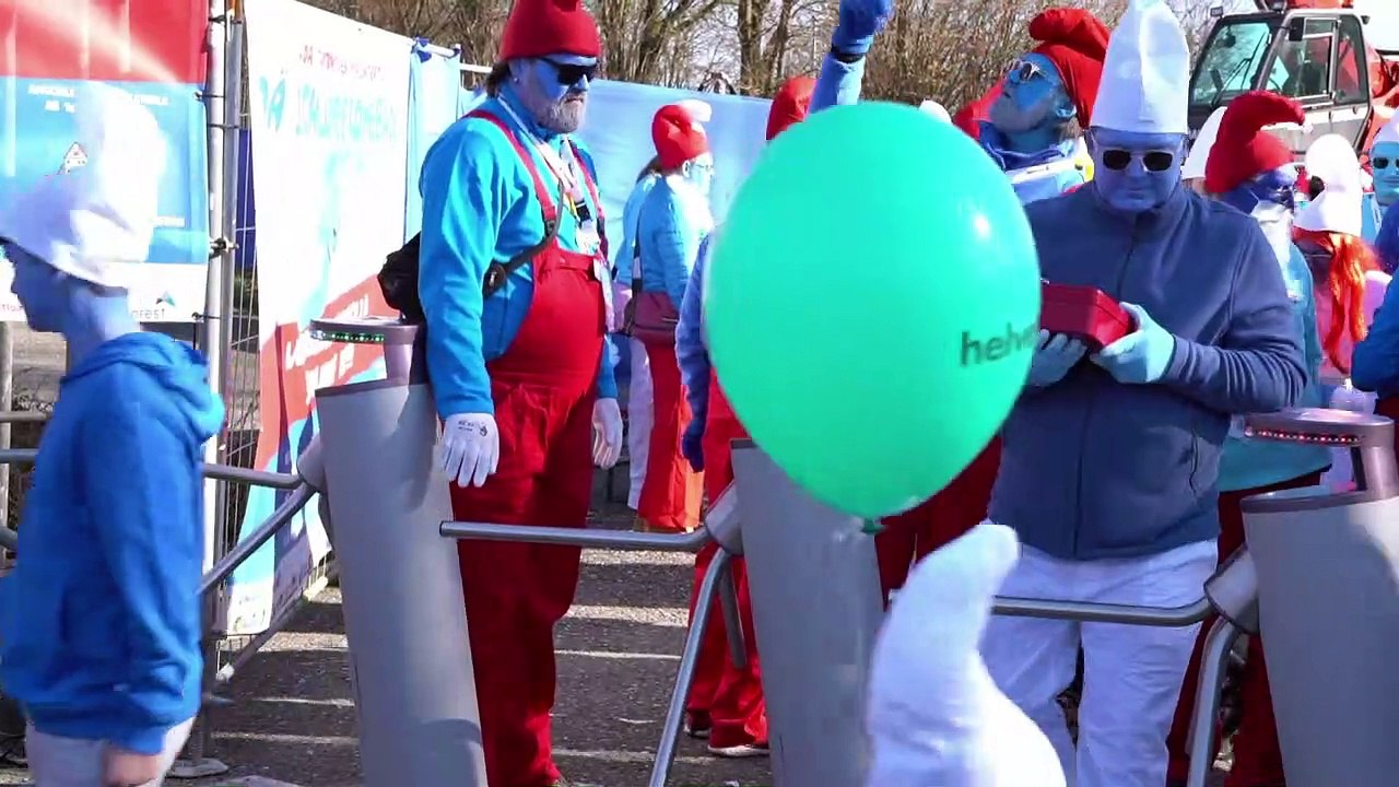 Weltrekord mit größtem Schlumpftreffen in Lauchringen