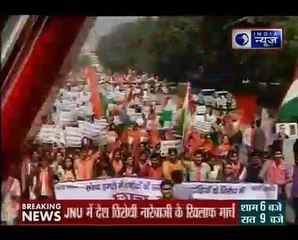 Day After Students' March, ABVP's Counter-Protest