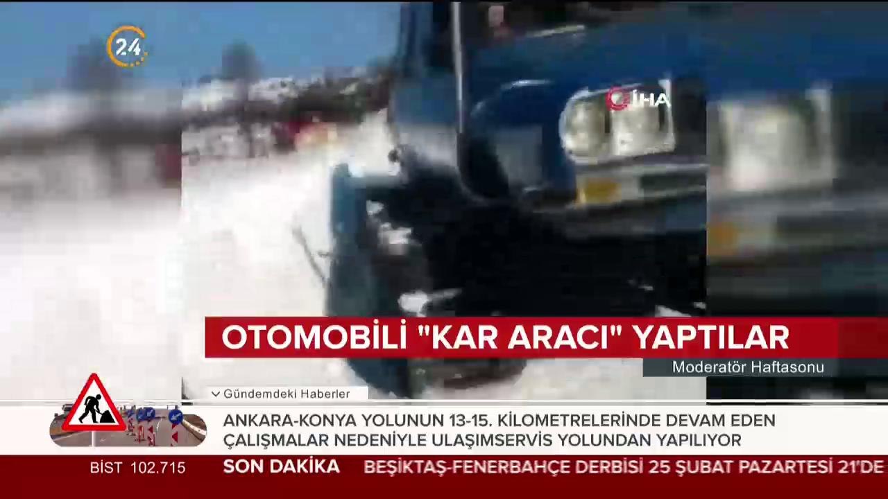 Karda denediler