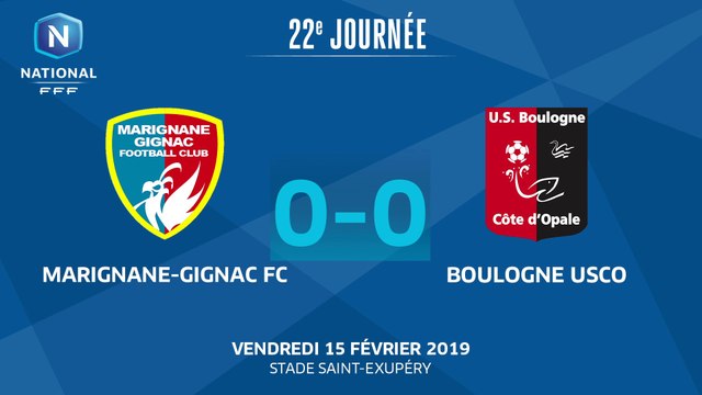J22 : Marignane Gignac FC - Boulogne USCO (0-0), le résumé